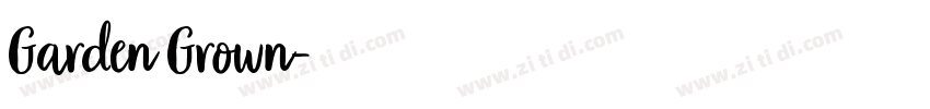 Garden Grown字体转换